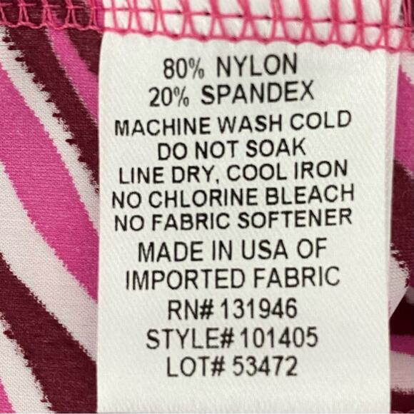 Jude Connally Ariella Dress Pink Merlot Zebra Ruffle Trim size small - Picture 7 of 8